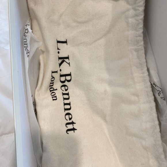 LK Bennett Navy Suede heels - Picture 3 of 8